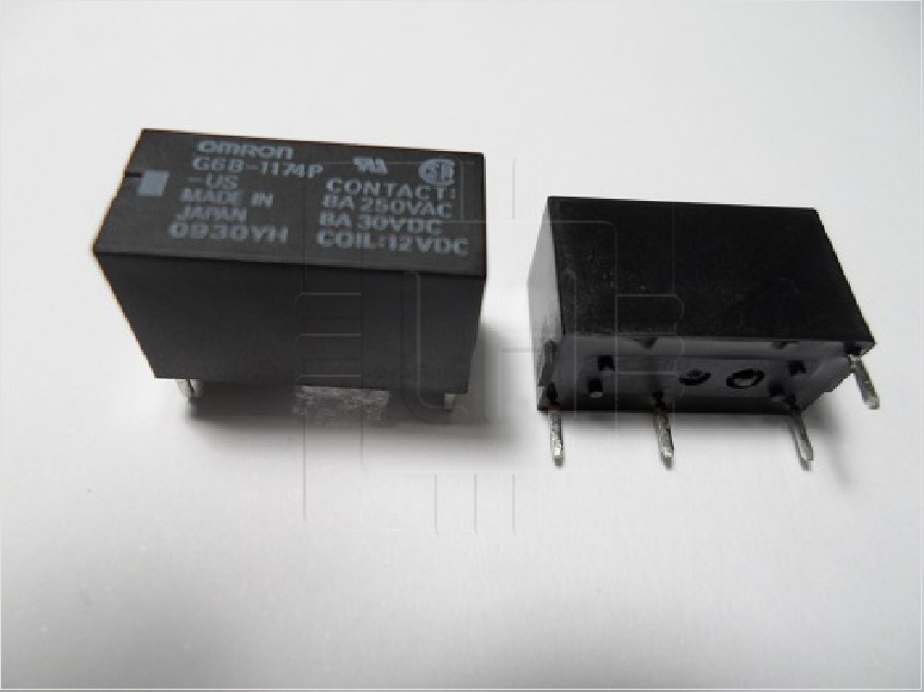 G6B-1174P-FD-US DC24    POWER RELAY, SPST-NO, 24VDC, 8A PC BOARD; R