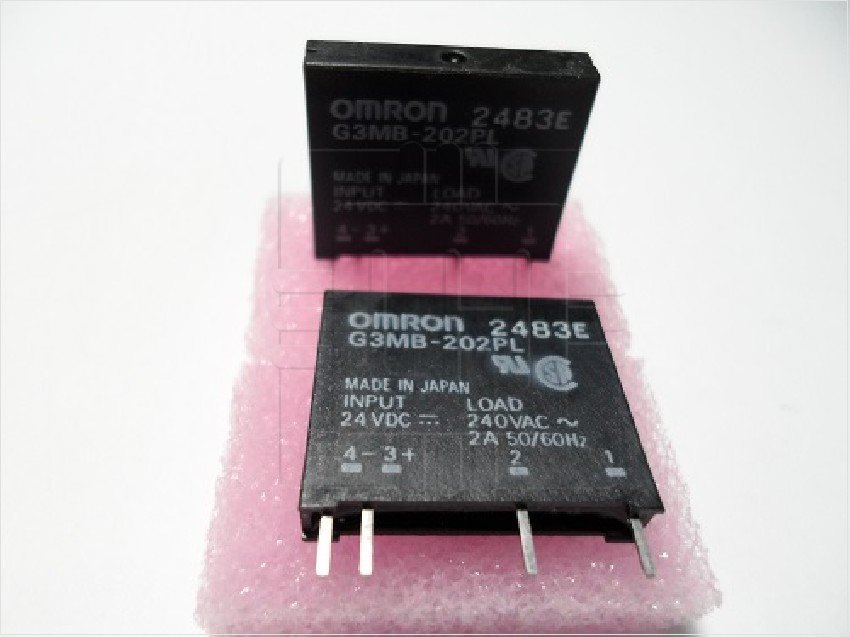 G3MB-202PL-DC24             Reles de estado solido 24VDC/100-240VAC 2A